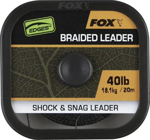 Fox Edges Naturals Braided Leader 20m 18.1kg Dyneema