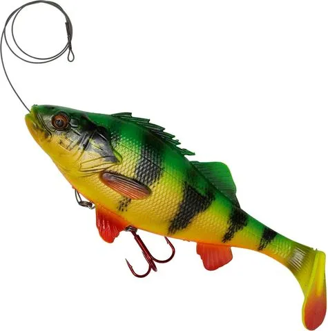 Savage Gear 4D Perch Shad 23cm 168g Firetiger Y-Treble Hook