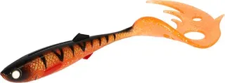 Mikado Sicario Pike Tail - 18cm, 29g, Orange Perch, 2pc