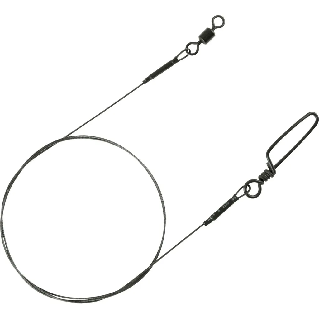Spro Matt Black Leader 1x7 Titanium 40cm 18kg