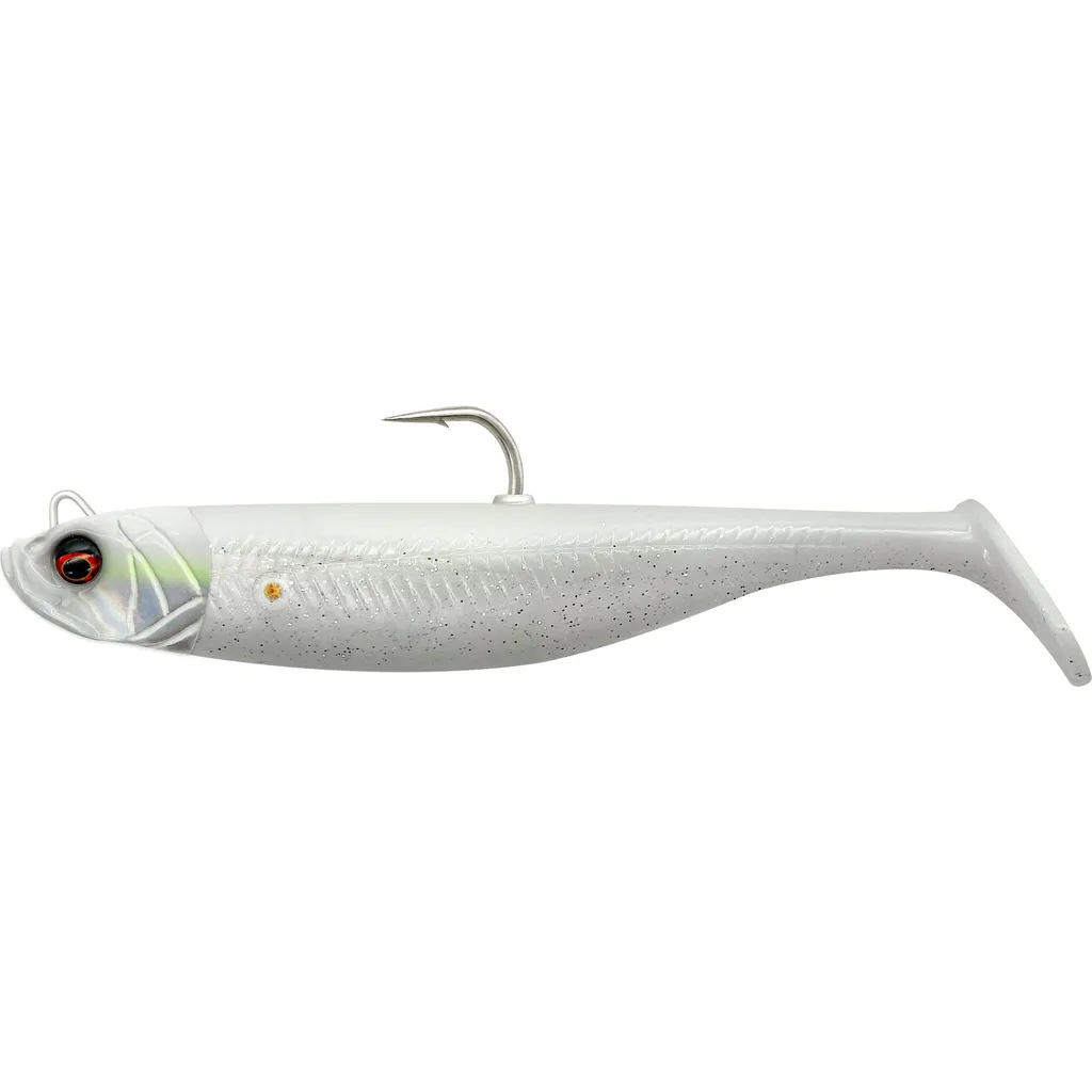 Savage Gear Minnow Gummifische 12.5cm 35g White Pearl Silver UV