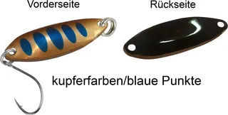 FTM Spoon Tango 1.8g Copper/Blue Dots