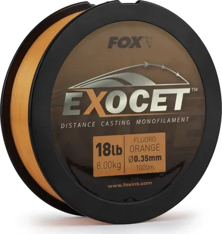 Fox Exocet Monofilament Line 0.35mm 8kg 1000m Fluoro Orange