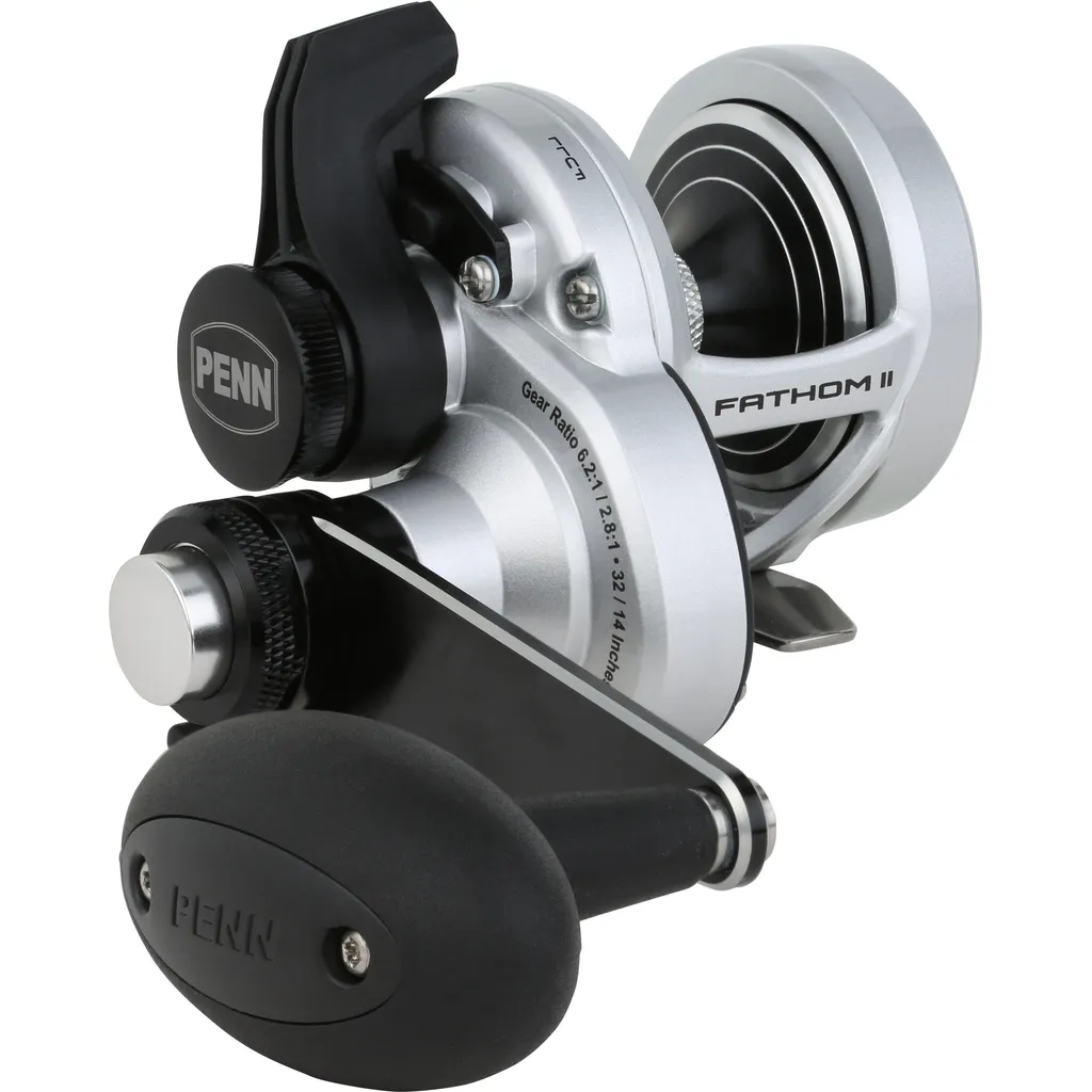 PENN FATHOM II Lever Drag 2 Speed Meeresrolle FTHII10XNLD2 6.2:1 / 2.8:1 10XN Right