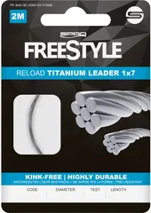 Spro Freestyle Reload Titanium Leader 2m 4kg 0.24mm