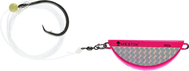 Westin Halibut Anti Twist Rig 550g Circle Hook 12/0 Pink Flash