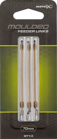 Matrix Moulded Feeder Link 40mm 3pcs Trans Khaki