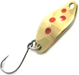 Troutwerk Spoon 2.3cm 1.5g Gold/Red Dots