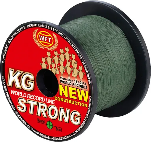 WFT KG STRONG Geflochtene Schnur 0.18mm 22kg Grün