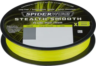 Spiderwire Stealth Smooth8 X8 PE Braid 0.11mm 10.3kg HI-VIS YELLOW