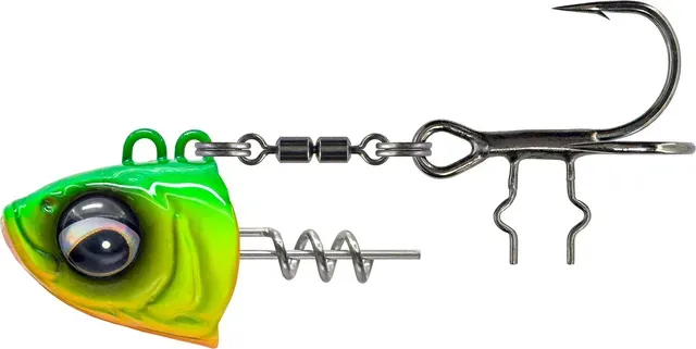 Savage Gear Monster Vertical Heads 80g 1/0 Chartreuse