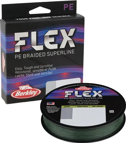 Berkley Flex Braid Braided Line 135m 0.35mm 22.6kg Moss Green