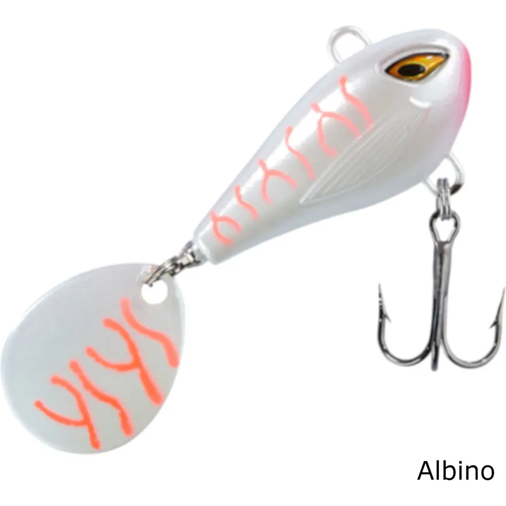 Balzer Shirasu Colonel Spin Buddy Evil Eye Spin Tails 3.5cm 6g Albino