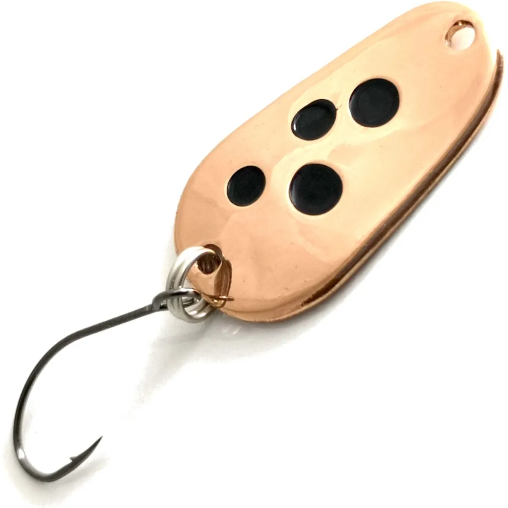 Troutwerk Spoon Blinker Kupferfarben Schwarze Punkte
