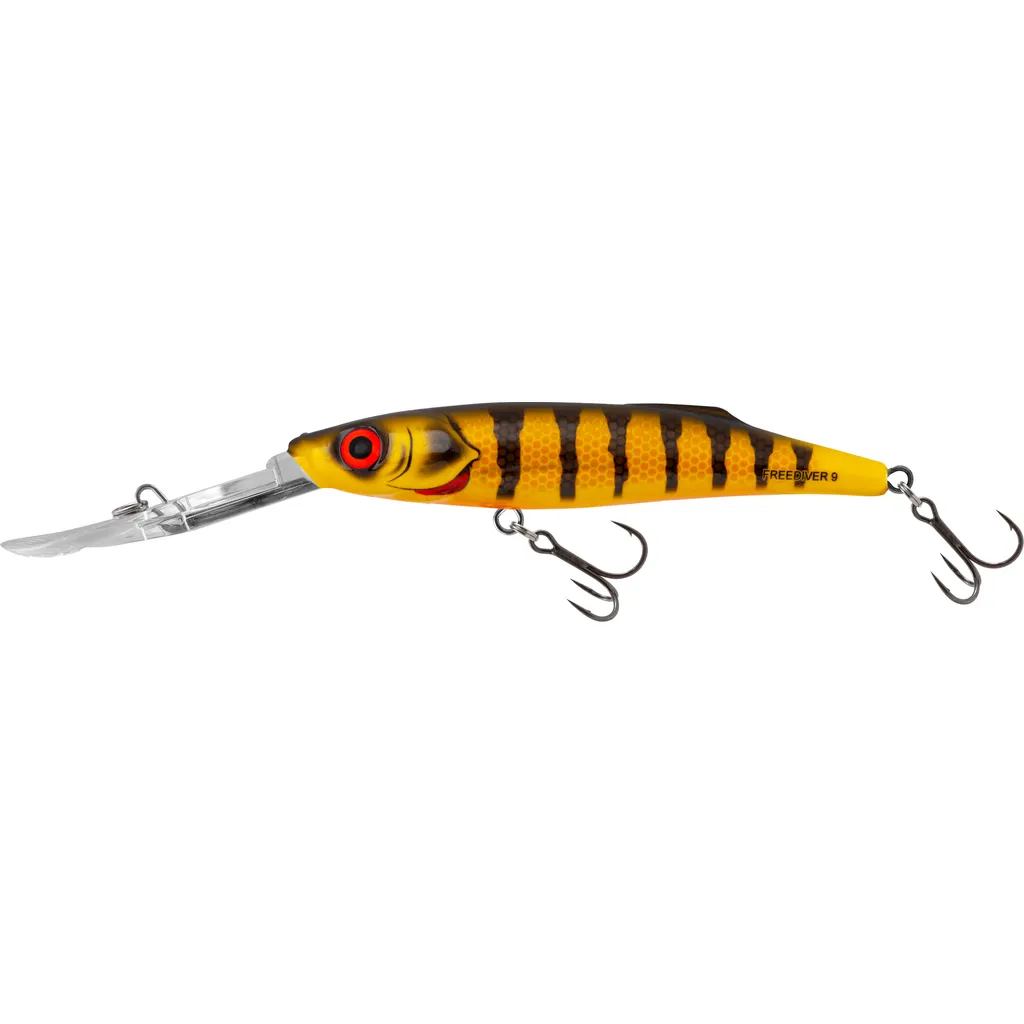 Salmo Freediver Super Deep Runner Floating Wobbler 7cm 8g Natural Perch