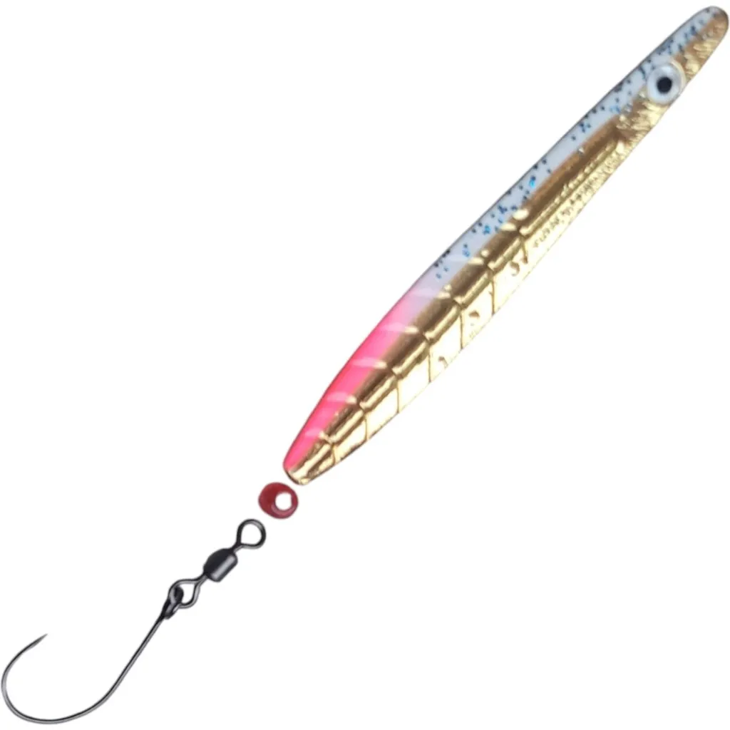 Troutwerk ParaLAXX Meerforellenblinker 5g 6,5cm Gold Pink Weiß Schwarze Rückseite