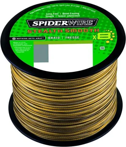 Spiderwire Stealth Smooth8 Geflochtene Schnur 0.33mm 38.1kg 2000m Camo