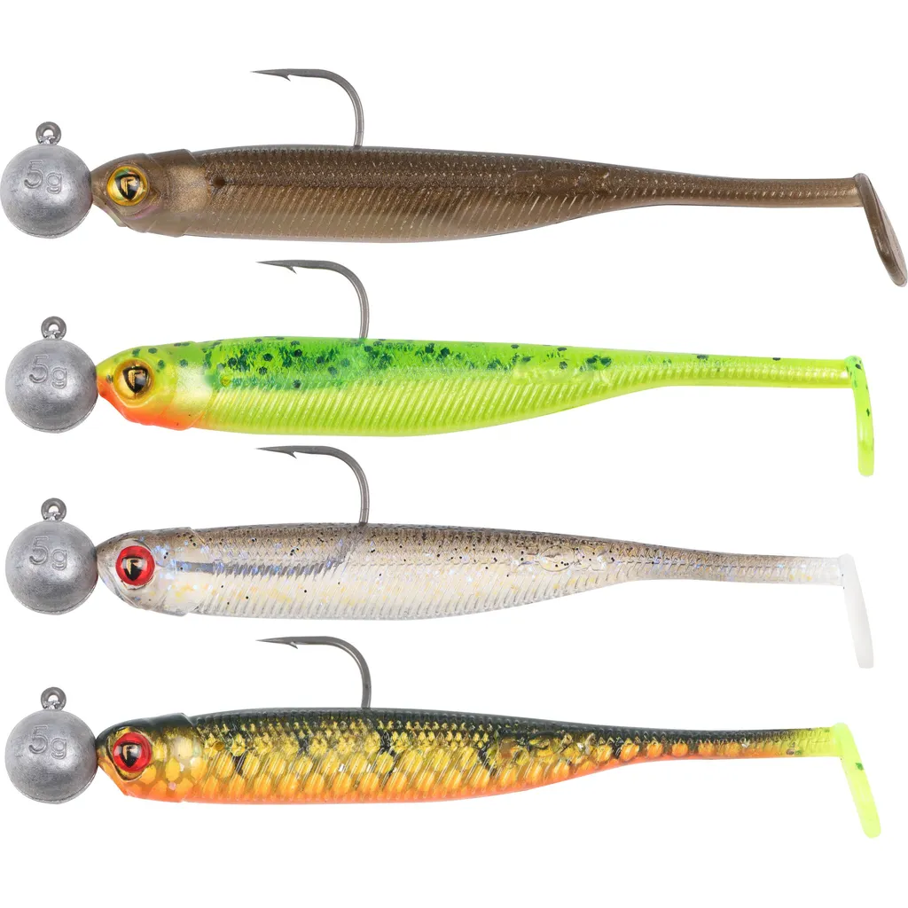 Fox Rage Mini Tiddler Mixed Colour Pack Loaded Softbait 8cm NP WS EF LT