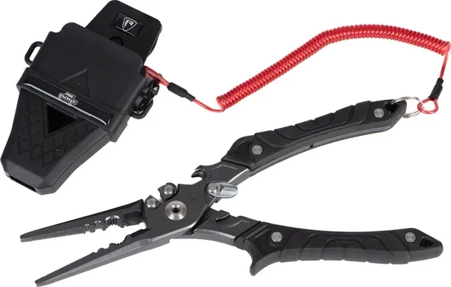 Fox Rage Belt Pliers 23cm Tungsten Carbide Side Cutters Serrated 420 Stainless Steel