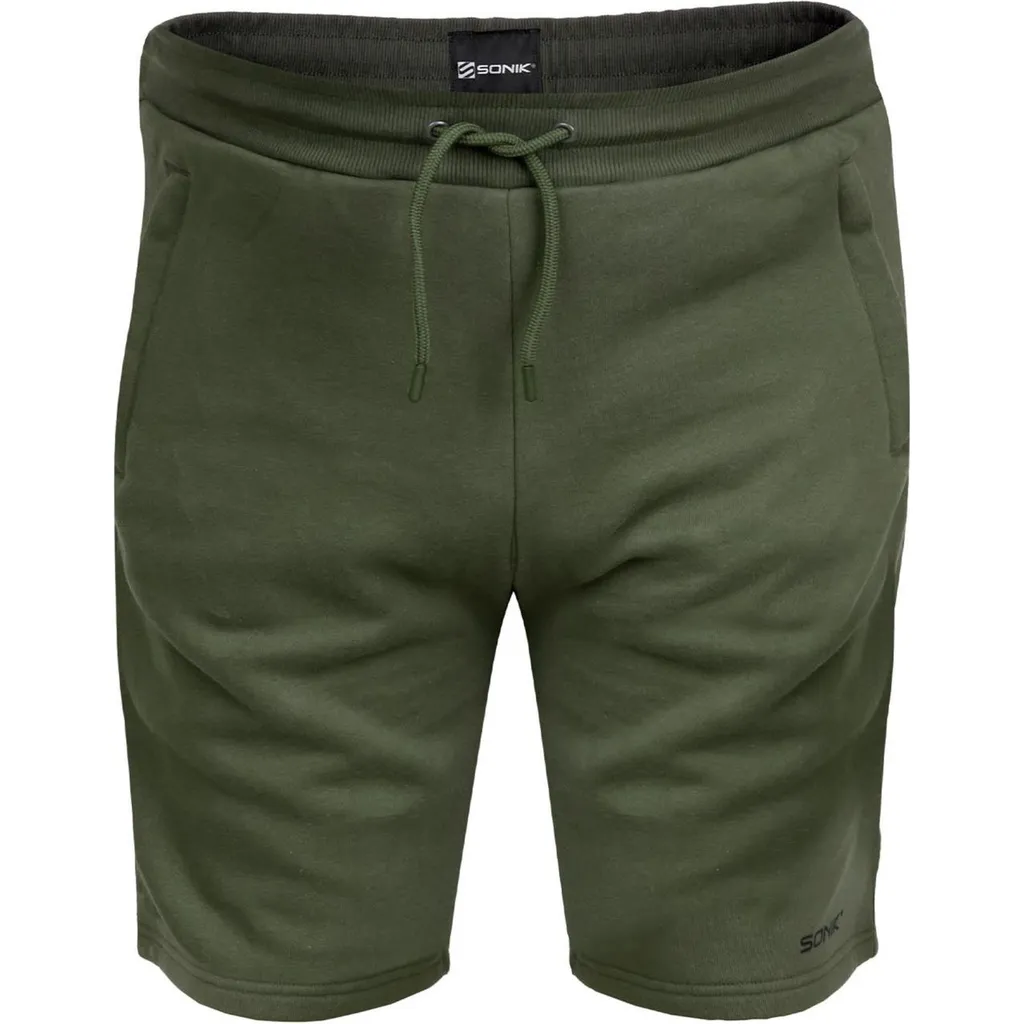 Sonik Green Fleece Shorts L