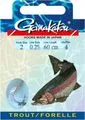 Gamakatsu Forelle LS-3610 Spirale Hooks 10pcs 60cm Nickel