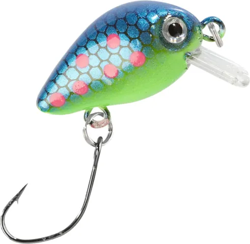 Balzer Trout Crank 3cm 2g Blau / Pinke Punkte