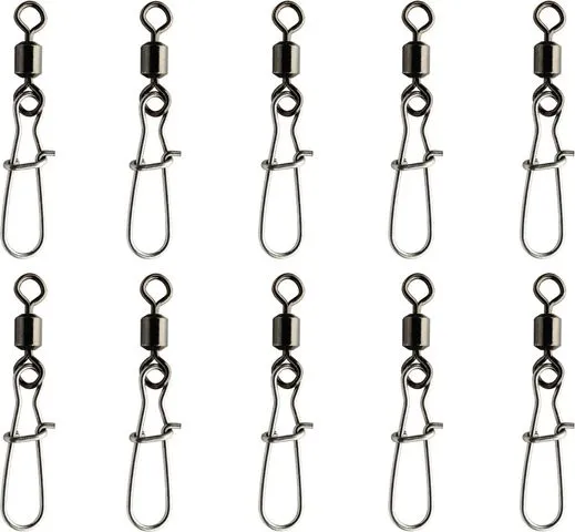 Spro Rolling Swivel with Fast Lock Snap 10 11kg 10pcs