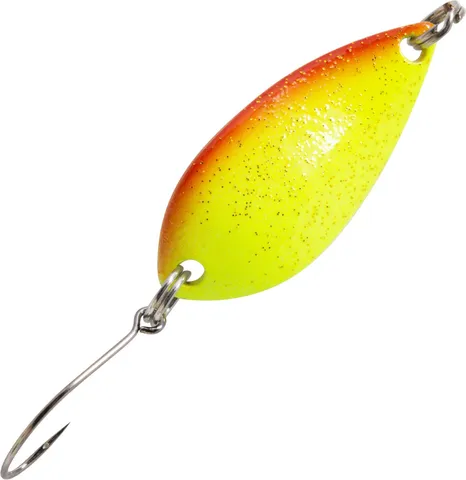 FTM Spoon Salza 3.2cm 3.2g Gelb-Rot Mit Glitter/Goldfarben