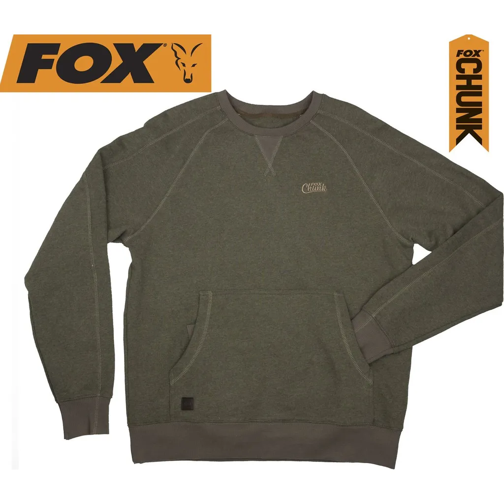 Fox Chunk Crew Pouch Sweatshirt M