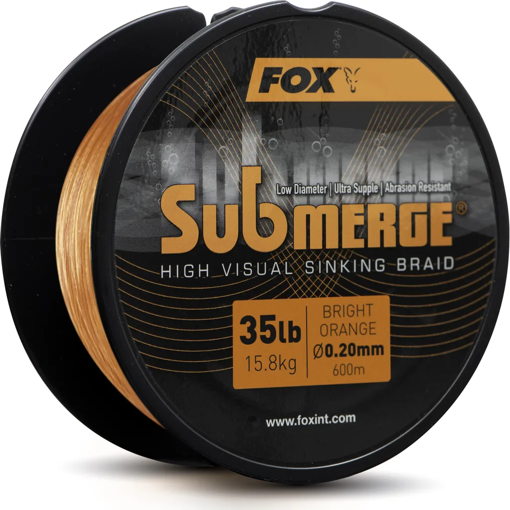 Fox Submerge Orange Sinking Braid 0.20mm 15.8kg 600m