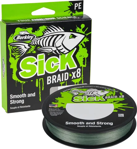 Berkley Sick Braid Braided Lines 0.14mm 16.5kg Red