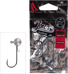Mikado Jaws Classic Jig Heads 10g 2/0 Black nickel