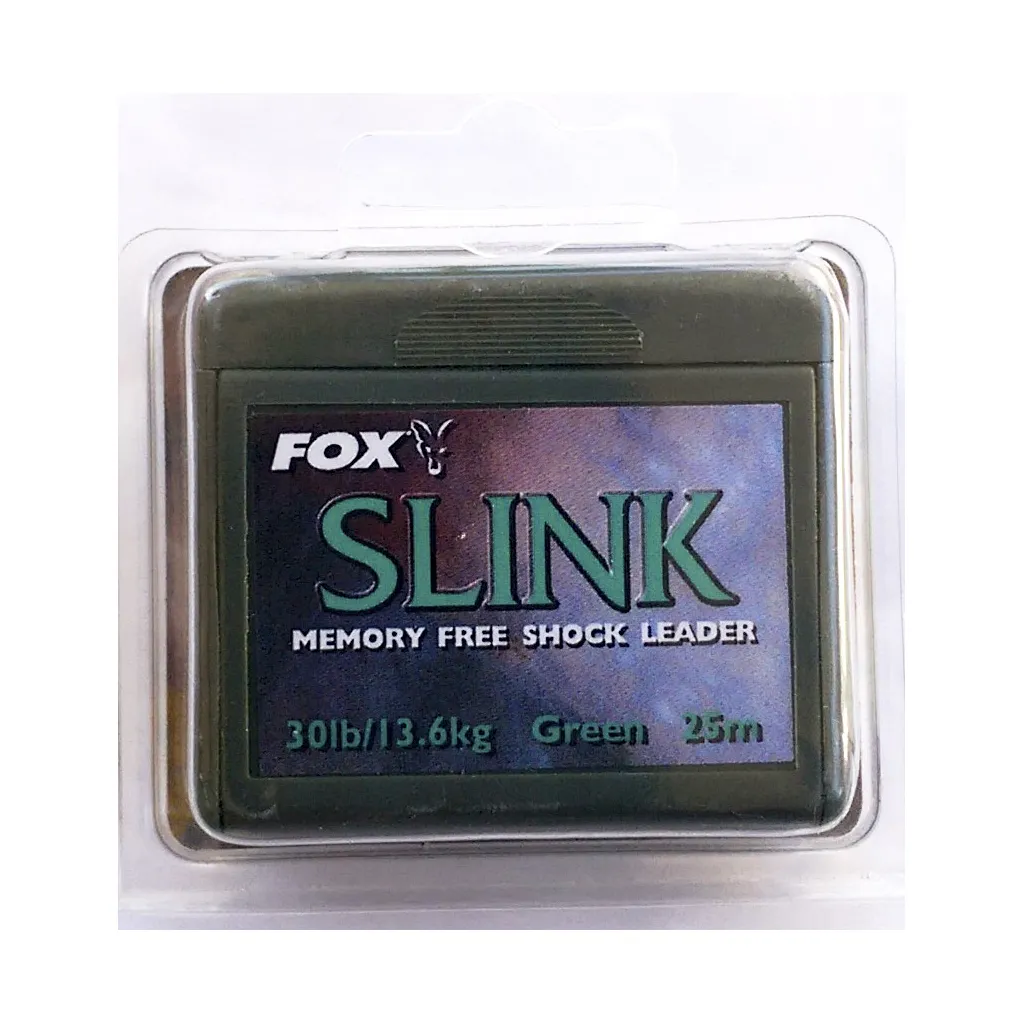Fox Stiffrig Slink Vorfachschnur 13.6kg 25m Grün