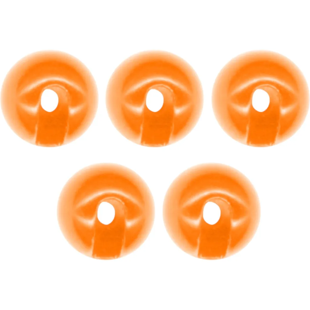 FTM Tungsten Perle Omura geschlitzt #4,6mm Fluorescent Orange 5er