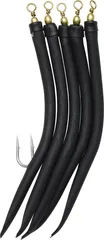 Kinetic Gummi-Makk Fertigmontagen #12/0 Black 5pcs