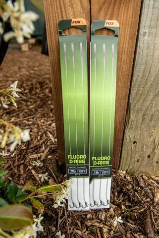 Fox Carp Ready Rigs Fluoro D-Rig 3pcs 6 8.62kg 30cm