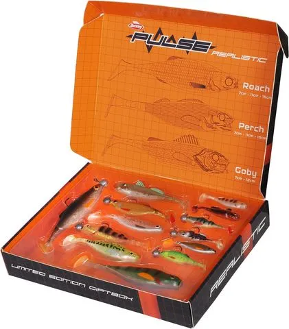 Berkley Pulse Realistic Gift Box Köder-Set 19-Piece Jig Hook Soft Lure
