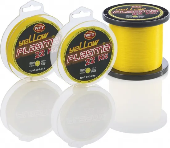WFT KG Plasma Round Braided Line 0.14mm 150m Yellow