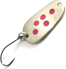 Troutwerk Spoon 2.8cm 3g Silver-Coloured/Pink Dots