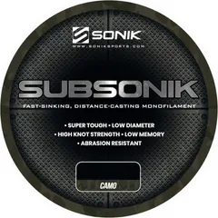 Sonik Subsonik Monofilament Line 0.31mm 6.8kg Camo