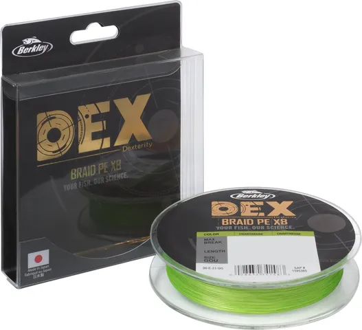Berkley DEX x8 0.08mm 150m 6.8kg Chartreuse
