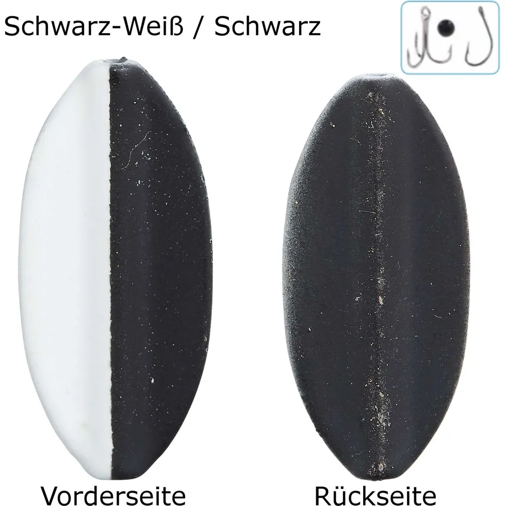 Balzer Pro Staff Series Spoon Inliner 1.9g Schwarz-Weiß/Schwarz