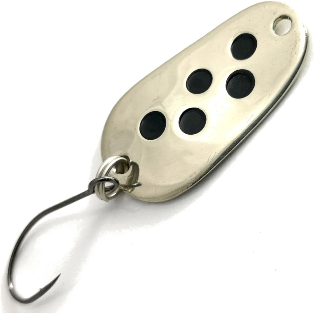 Troutwerk Spoon Blinker Silberfarben Schwarze Punkte