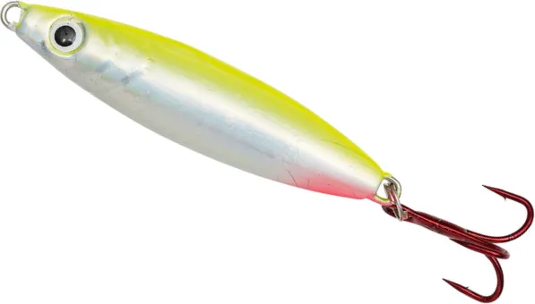Kinetic Dragon Skirted Jigs 80g 9.5cm Silver Chartreuse