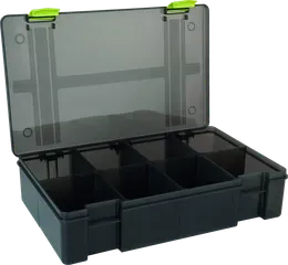 Matrix Storage Box Tackle Box 8 Compartments 356 x 220 x 80mm Deep PP