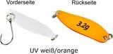 FTM Spoon Hammer Spoon 3.2g Tumbling UV White/Orange