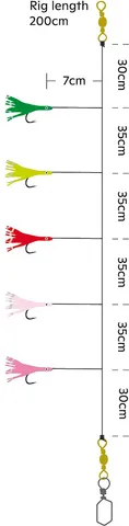 Kinetic Sabiki Mini #2/0 200cm