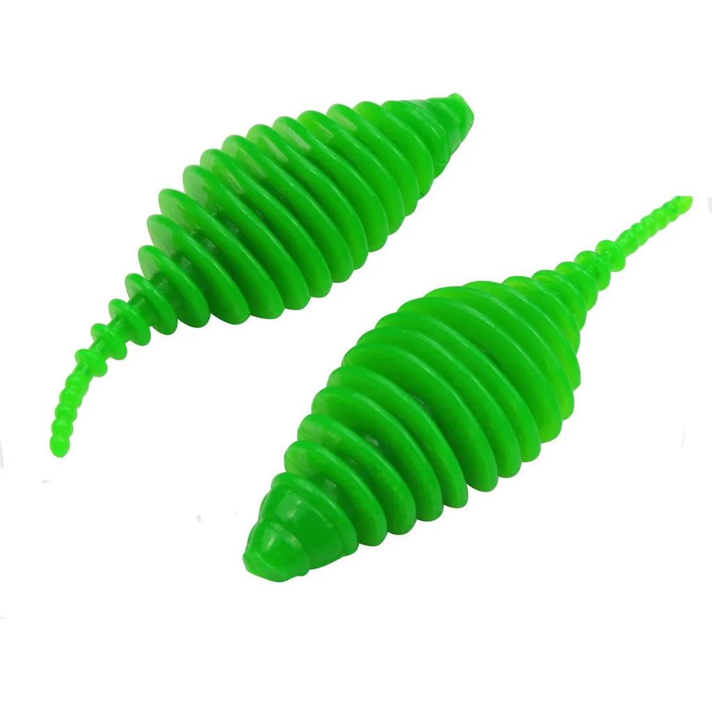 FTM Omura Baits Pongo Gummiköder 6.5cm Neongrün Käse