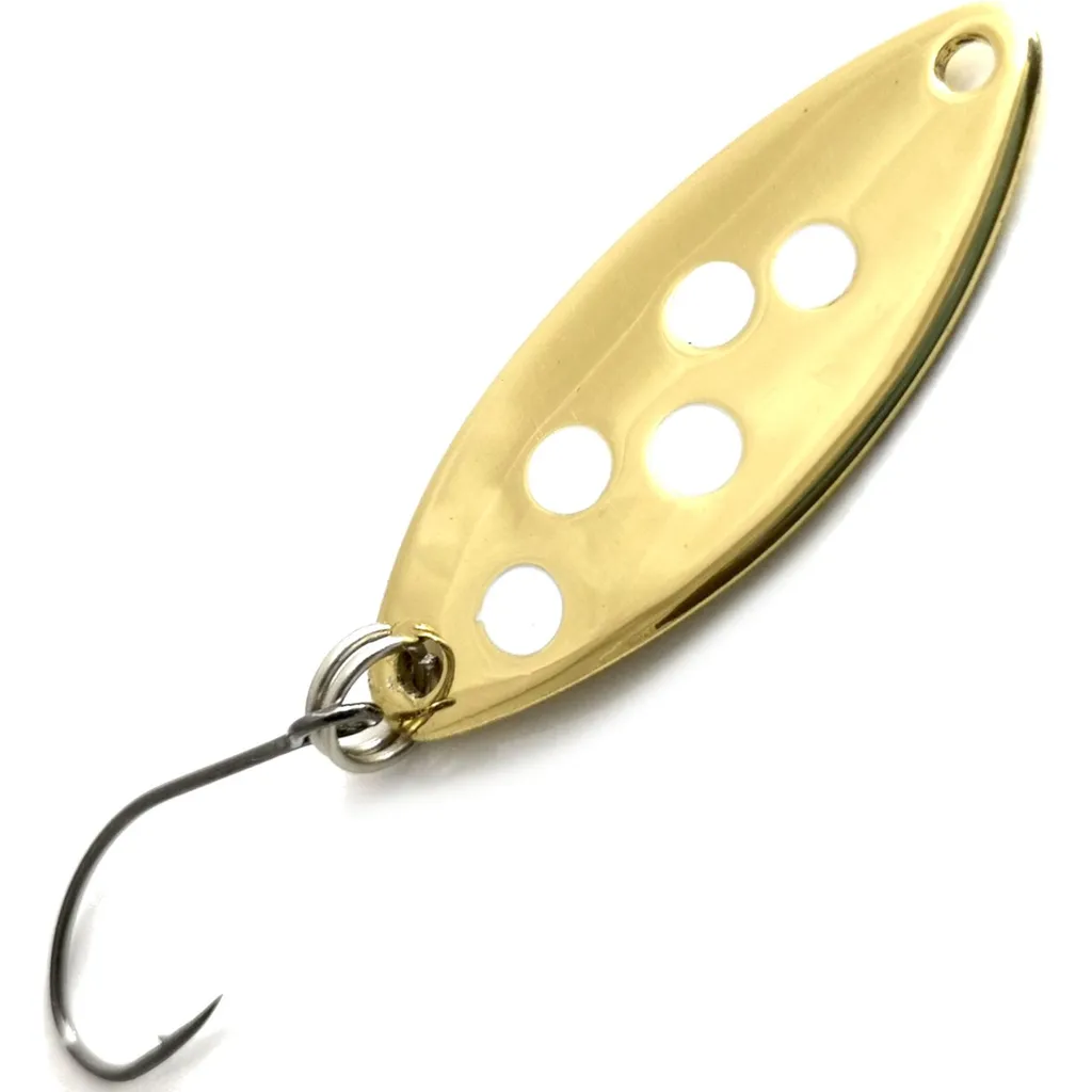 Troutwerk Spoon Blinker 70287 3.3cm 2.5g Gold Weiß