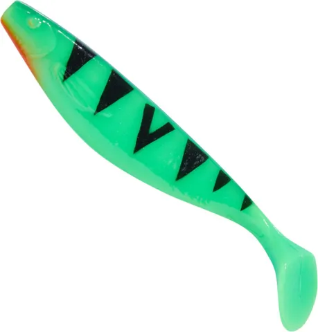 Balzer Shirasu MaJo Booster Softbait 10cm 7g Green Fire Tiger